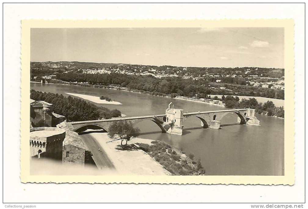 Photos, Lieux, Avignon (84) - Vue Du Pont Bénezet - Dimension : Env : 11.5 X 7 Cm - Lieux