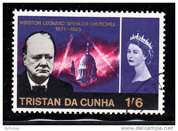 Tristan Da Cunha Used Scott #92 1sh6p Sir Winston Churchill - Tristan Da Cunha