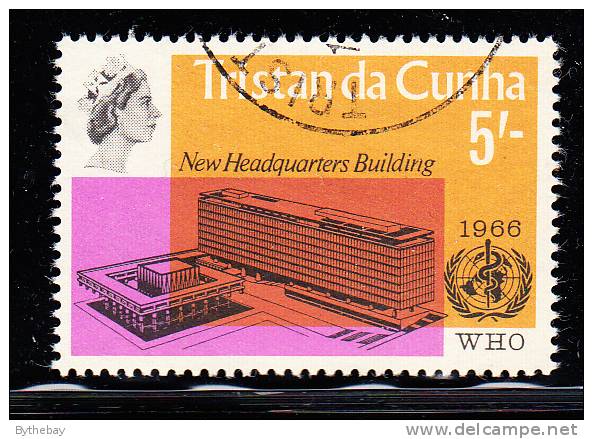 Tristan Da Cunha Used Scott #100 5sh WHO Headquarters - Tristan Da Cunha