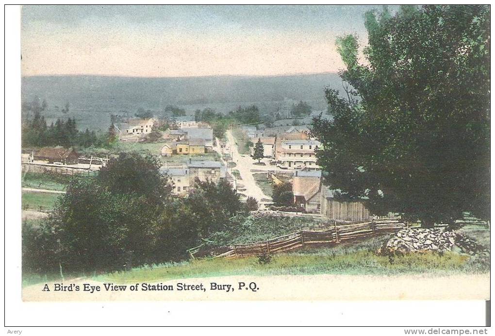 A Bird's Eye View Of Station Street, Bury, Quebec - Autres & Non Classés