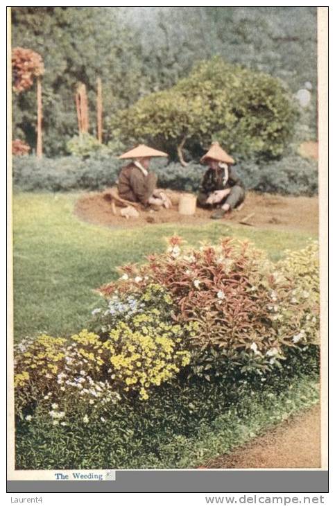 (366) The Weeding Fork - Early Japanese Postcard - Ohne Zuordnung