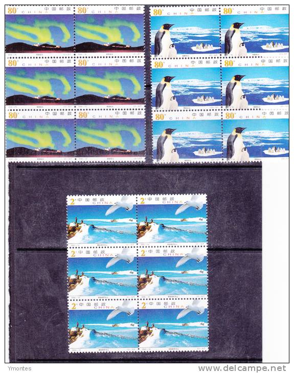 Penguins And Antartida Block Of  6 - Unused Stamps