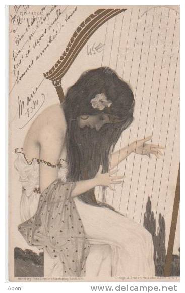 Femme Harpe (kirchner ) - Kirchner, Raphael