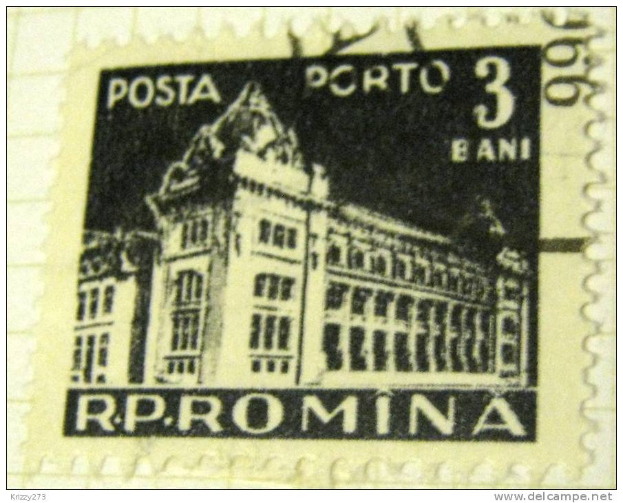 Romania 1957 Postage Due 3b - Used - Strafport