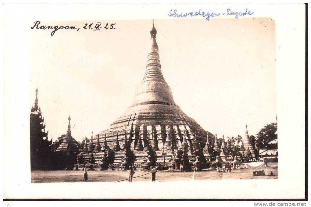 Pagoda A Rangoon, Myanmar Anni 20 - Myanmar (Birma)