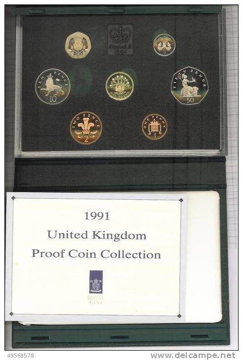 Gran Bretagna - Serie Completa 7 Monete Proof 1991 - - Mint Sets & Proof Sets