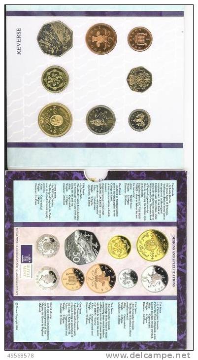 Gran Bretagna - Serie Completa 8 Monete FDC1994 - - Mint Sets & Proof Sets