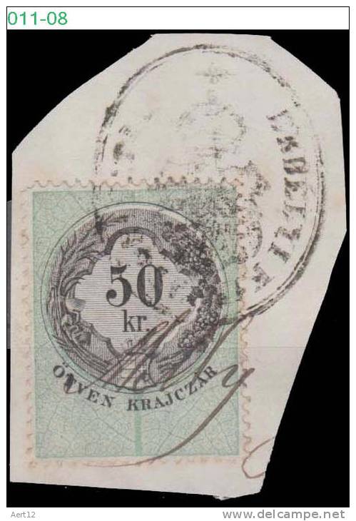 HUNGARIA, 1876, Revenue Stamp, CPRSH. 170 - Steuermarken