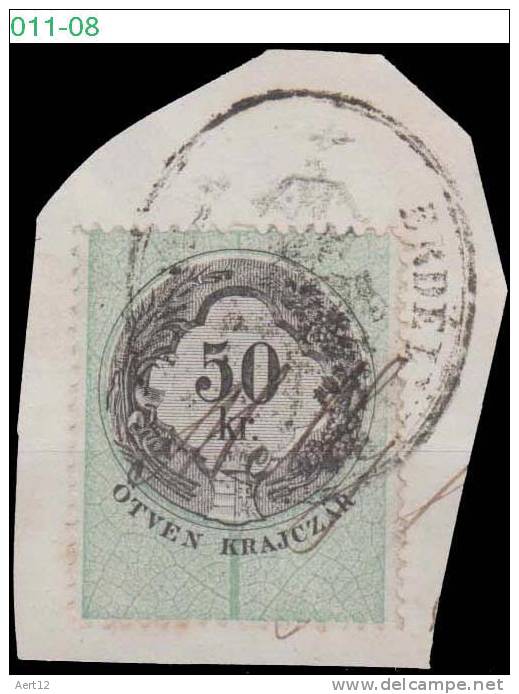 HUNGARIA, 1876, Revenue Stamp, CPRSH. 170 - Revenue Stamps