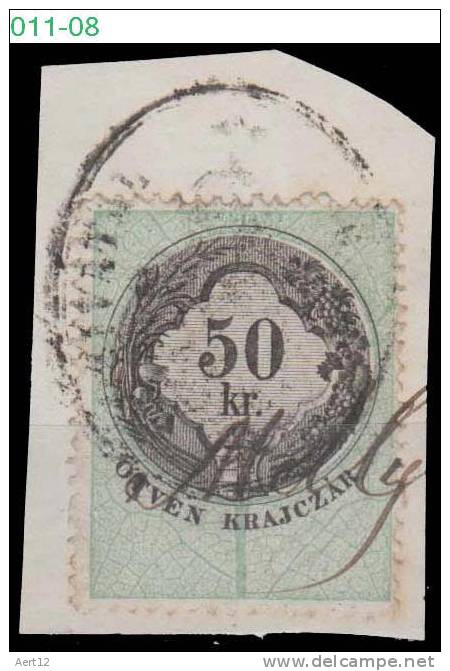 HUNGARIA, 1876, Revenue Stamp, CPRSH. 170 - Fiscales