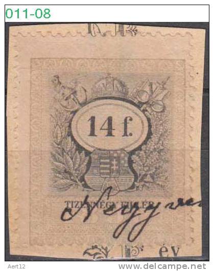 HUNGARIA, 1898, Revenue Stamp, CPRSH. 308 - Revenue Stamps