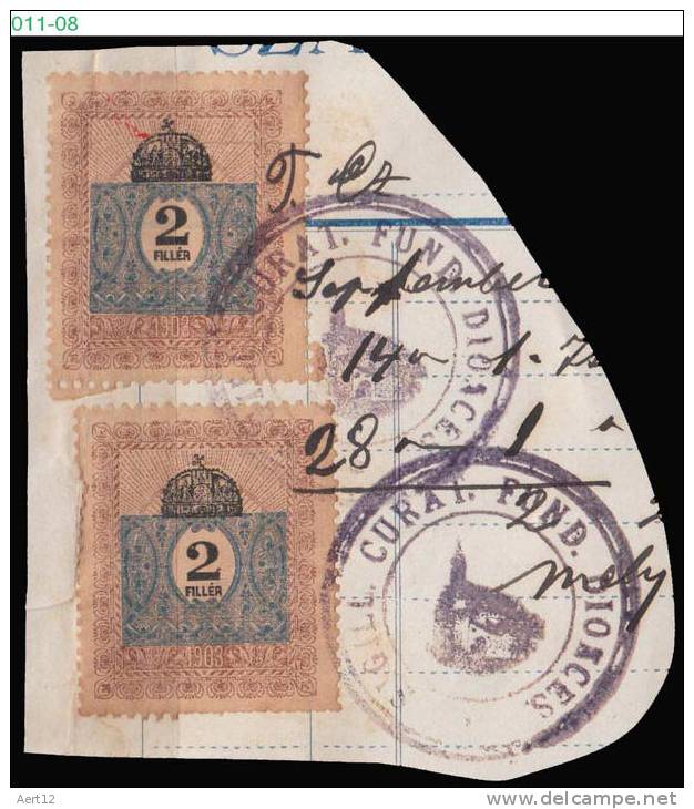 HUNGARY, 1903, Revenue Stamp, CPRSH. 387 - Fiscale Zegels