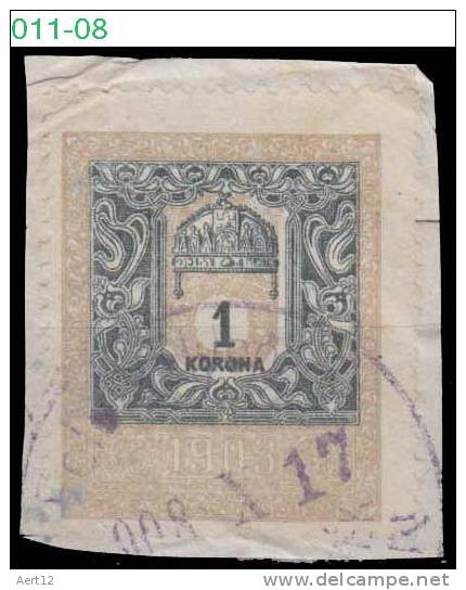 HUNGARY, 1903, Revenue Stamp, CPRSH. 402 - Revenue Stamps