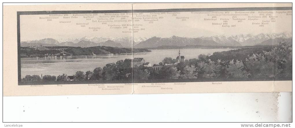 DER STANBERGER SEE UND SEIN GEBIRGSPANORAMA (CARTE TRIPLE) - Starnberg