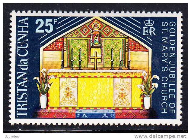 Tristan Da Cunha MNH Scott #180 25p Altar, St. Mary's Church - 50th Anniversary Of Church - Tristan Da Cunha