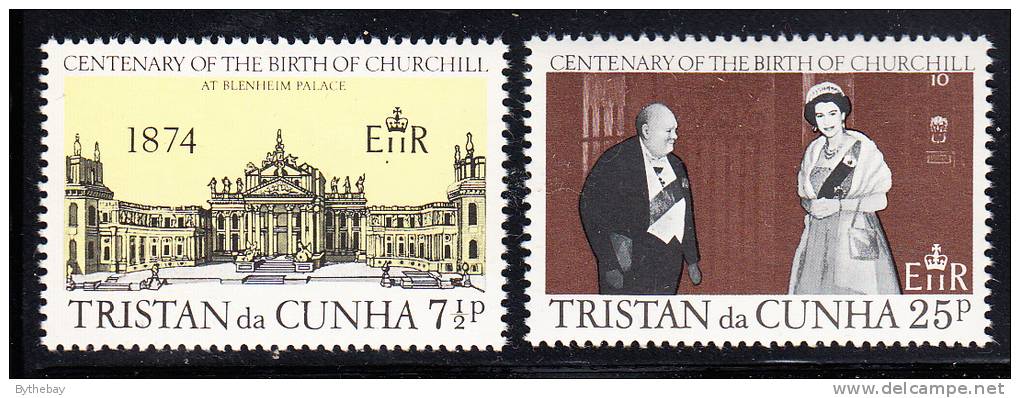 Tristan Da Cunha MNH Scott #196-#197 Sir Winston Churchill - Tristan Da Cunha