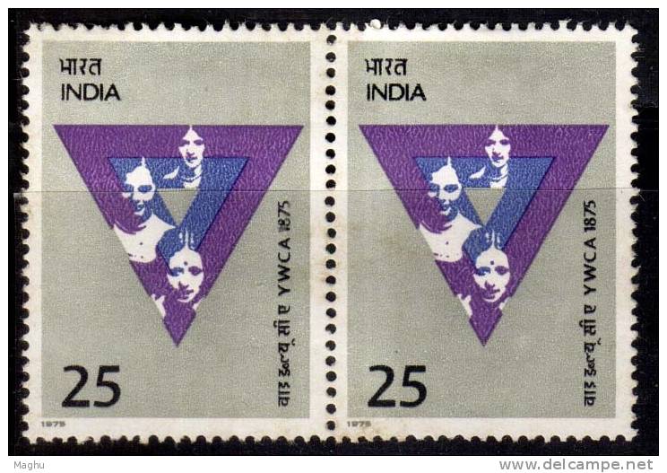India MH Pair 1975, YWCA Organization - Unused Stamps