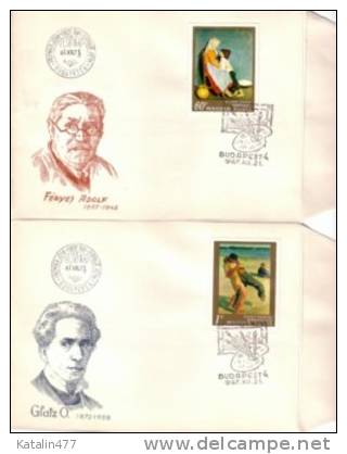 1967. Hungary, Paintings, FDC - FDC