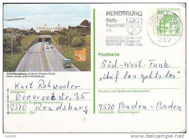 D-24768 Rendsburg - Straßentunnel - Nord-Ostsee-Kanal - Cars - VW - Cartes Postales Illustrées - Oblitérées