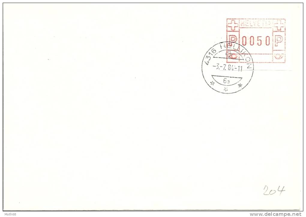 Typ6 Rostrot Auf Weissem Papier - Automatic Stamps