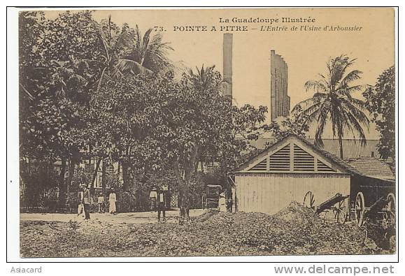 73 Pointe A Pitre Entrée Usine D' Arbousier Sucre Sugar Factory La Guad Illustrée - Pointe A Pitre