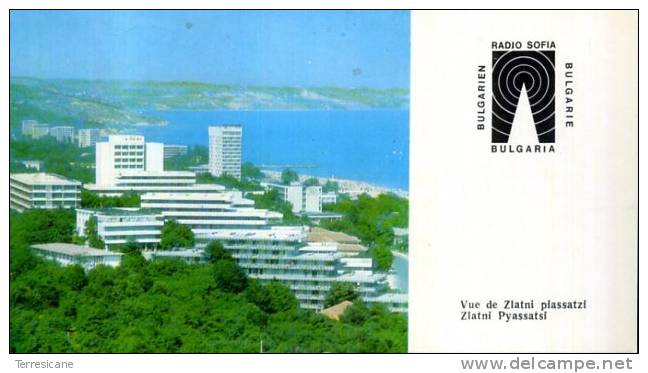 Sw Reception Qsl Radio Sofia Bulgaria Freq. 245 Meter Vue De Zlatni Plassatzi - Radio