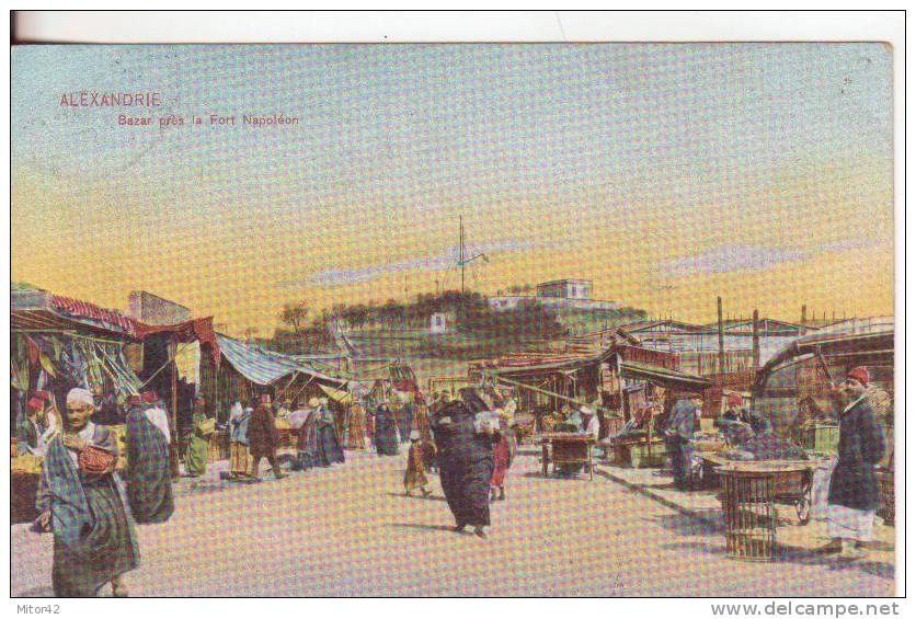 57-Egitto-Egypte-Alexandrie-Bazar-Bazaar-Marchés-Markrts-v. 1912 X S.Severino Marche-Italia. - Alexandrie