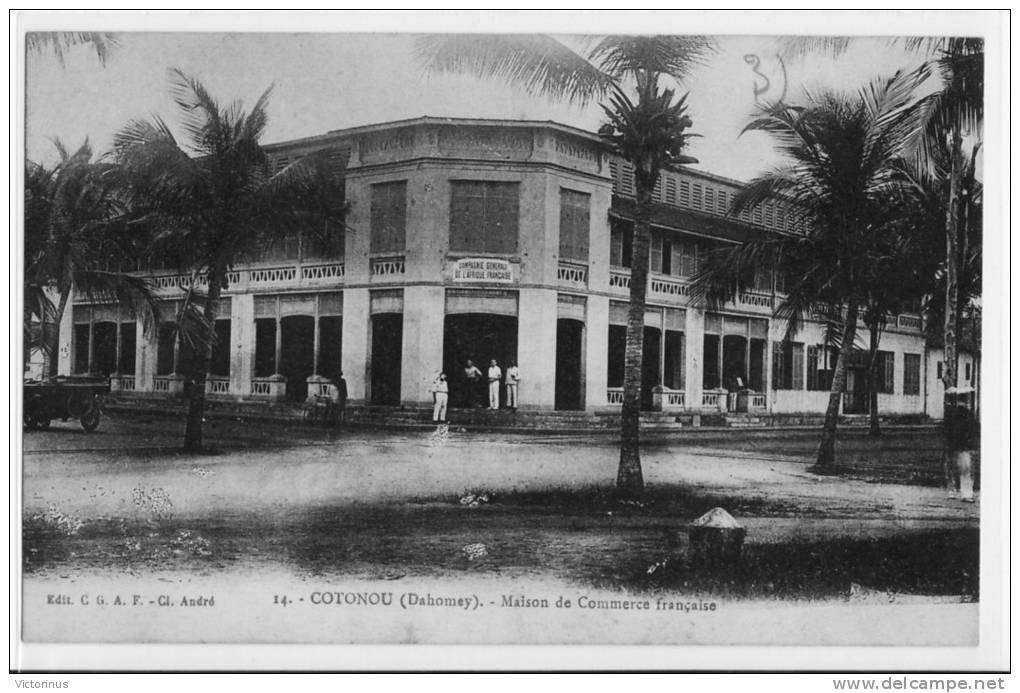 COTONOU,( Dahomey) MAISON DE COMMERCE FRANCAISE - Dahomey