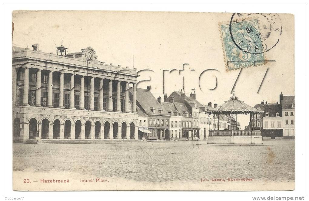 Hazebrouck (59) : La Grande Place En  1906 (animée). - Hazebrouck