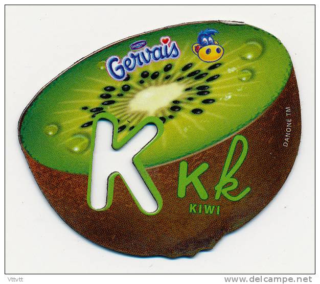 MAGNET : GERVAIS DANONE, Série Alphabet, K Comme Kiwi - Advertising
