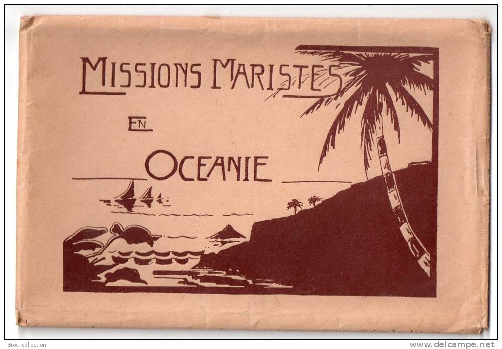 Missions Des Pères Maristes En Océanie, Archipel Des Salomons, Pochette De 12 Cartes Postales, 14 Scans - Salomon