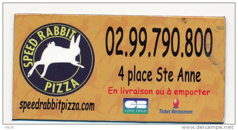 MAGNET : SPEED RABBIT PIZZA, 4 Place Sainte-Anne, Rennes - Publicitaires