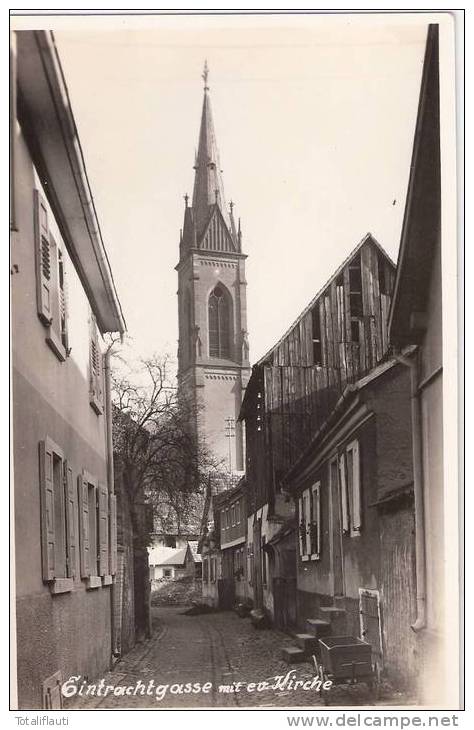 Ladenburg Am Neckar Gasthof Zum Ochsen Eintrachtgasse Evangelische Kirche Ungelaufen - Ladenburg