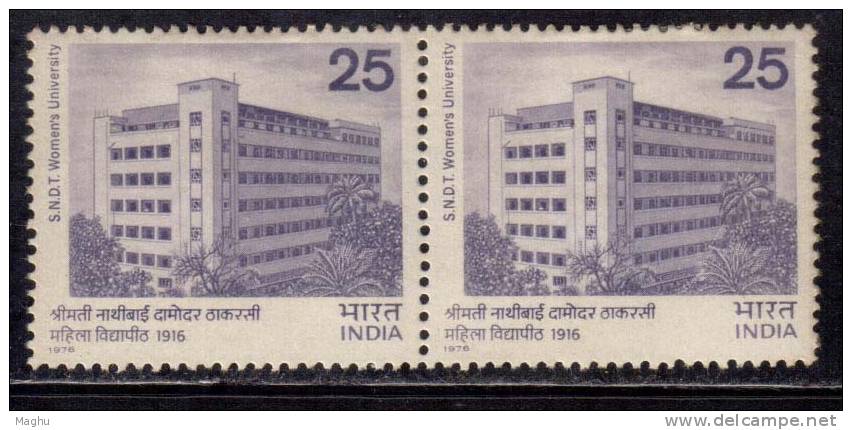 India MH Pair 1976, Sreemati Nathibai Damodar Thackersey Womens University - Ungebraucht