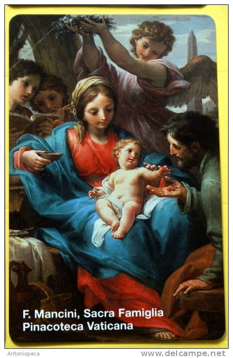 VATICANO TELEPHONE CARD 2000 MANCINI SACRA FAMIGLIA  NEW L.5.000 - Vatican