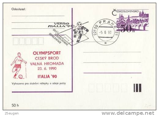 CZECHOSLOVAKIA 1990 POSTMARK - 1990 – Italien