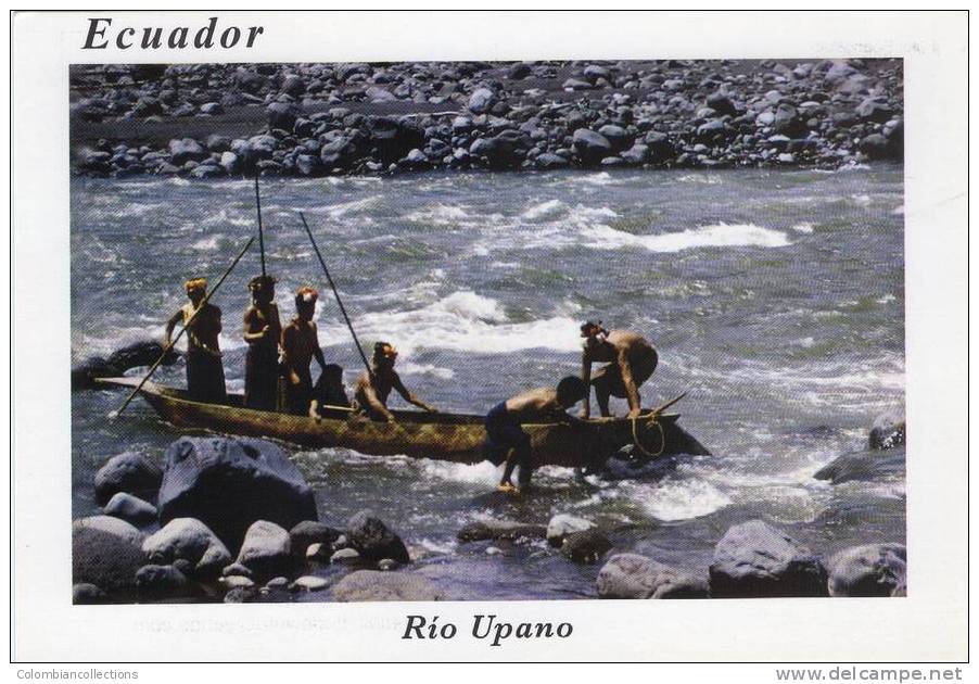 Lote PEP158, Ecuador, Postal, Postcard, Rio Upano, Indigenous Activities, Actividades Indigenas - Equateur