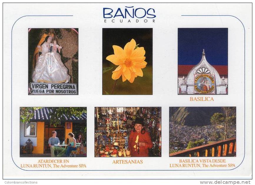 Lote PEP166, Ecuador, Postal, Postcard, Baños, Artesania - Ecuador