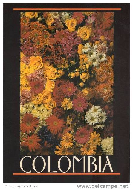 Lote PEP182, Colombia, Postal, Postcard, Flores, Flowers - Kolumbien