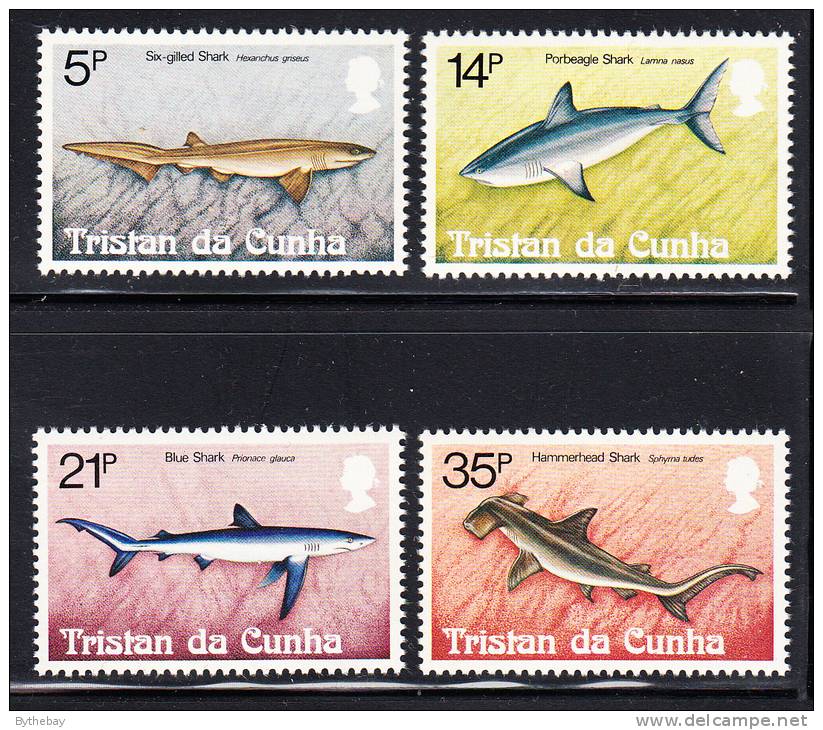 Tristan Da Cunha MNH Scott #302-#305 Sharks - Tristan Da Cunha