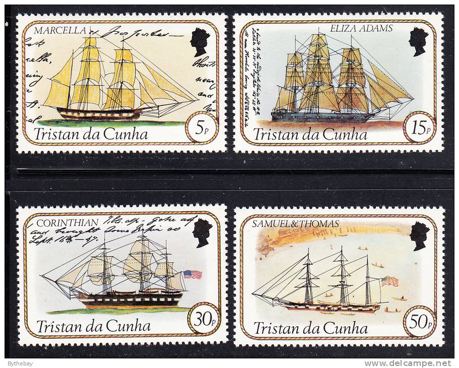 Tristan Da Cunha MNH Scott #306-#309 Ships - Tristan Da Cunha