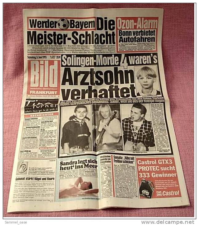 BILD-Zeitung Vom 5. Juni 1993 ;  Kurt Felix : Verstehen Sie Spaß Machte Mich Zum Wrack - Autres & Non Classés