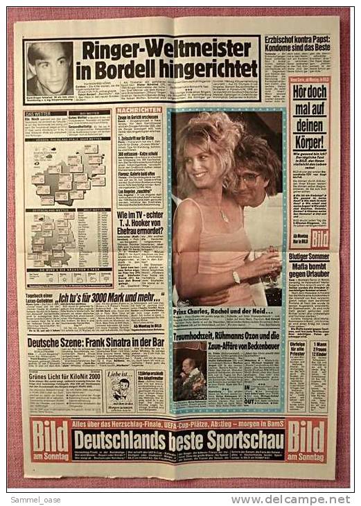 BILD-Zeitung Vom 5. Juni 1993 ;  Kurt Felix : Verstehen Sie Spaß Machte Mich Zum Wrack - Otros & Sin Clasificación