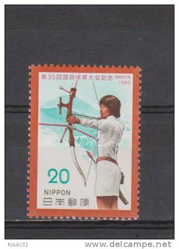 Japon YT 1347 * : Tir à L'arc - Unused Stamps