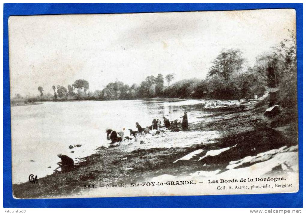 33 SAINTE FOY LA GRANDE LES BORDS DE LA DORDOGNE ANIMEE LAVEUSES - Other & Unclassified