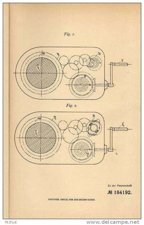 Original Patentschrift - H. Furrer In Bern , 1906 , Zünderstellmaschine , Kanone , Geschoss !!! - Documents