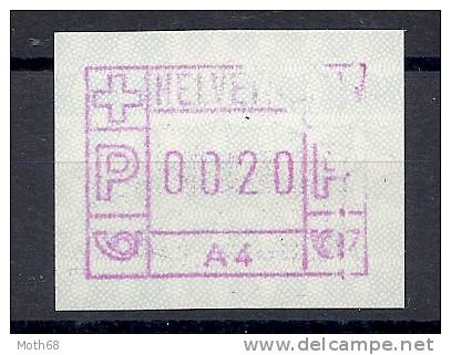 A4 Mit Farbnat Und Fremdkörperdruck Selten!! - Automatic Stamps