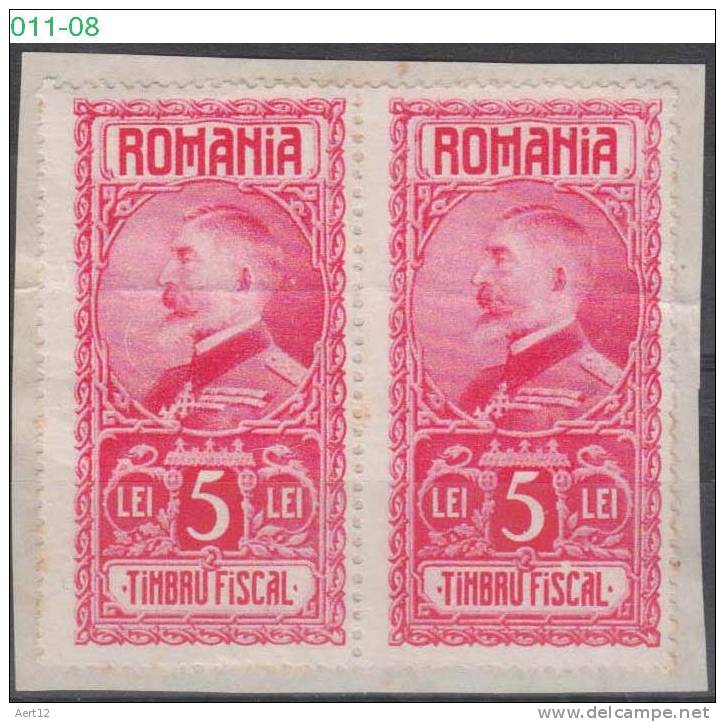ROMANIA, 1928, FERDINAND I, Revenue Stamp, MINISTRY OF FINANCE, RRSC. 131 - Fiscaux