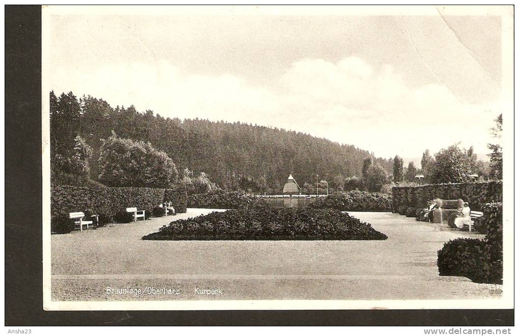 504. Germany Braunlage / Oberharz - Kurpark - Posted In 1936 - Carl Mittags - Oberharz