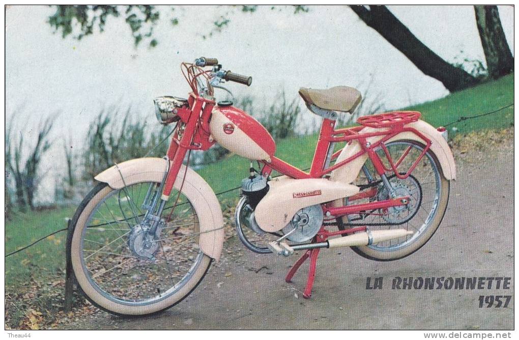 ¤¤  -   Cyclomoteur  " LA  RHONSONNETTE " En 1957  -  Carte Publicitaire   -   ¤¤ - Autres & Non Classés